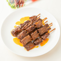 (Qishan vegetarian mutton kebabs) vegetarian kebab girls watch drama snacks vegetarian snacks Buddhist vegan skewers