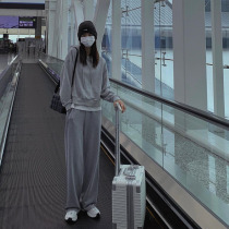 Casual Fashion Sports Suit 2021 Early Autumn New Womens Clothing Korean Version Loose Wee Sweatpants Two Sets Fall