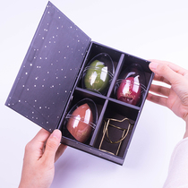 Er Wood grape AMORTALS sponge eggs do not eat powder beauty makeup eggs dry and wet gourd powder puff 3 loading rack Holder