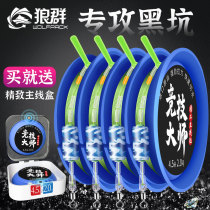 Japan imported main line group competitive fishing line tied good set of finished nylon fishing line table fishing black pit Crucian carp full set
