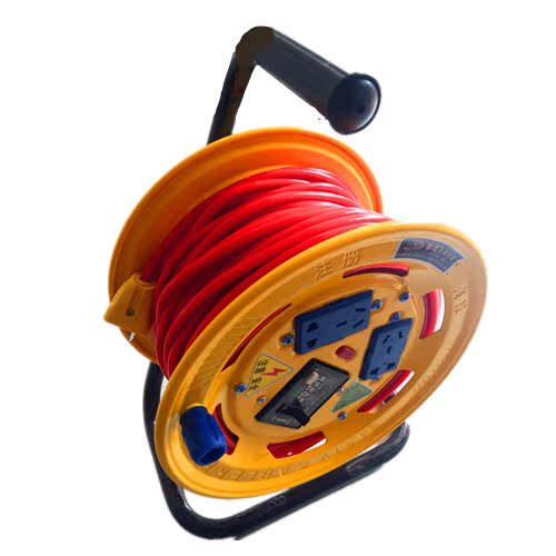 纯铜2芯牛筋软护套rvv1.5 2.5 4 平方绕线盘线滚线轱辘电线电缆