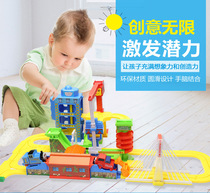Logic Freight Car Logic Calcination Train Toy Mining Farm Train Quarry 1 2 3 Set train tracks