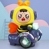 Cartoon Expression Electric can change face small bee dancing walking 2-3-4 baby boy toy boy girl
