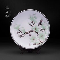 Liling ceramics hand-painted hanging plate decorative plate modern new Chinese living room study home furnishings custom gifts