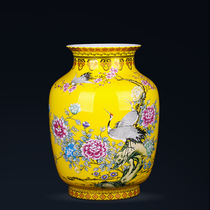 Liling porcelain vase ornaments enamel home decoration office study shelf countertops for housewarming gifts