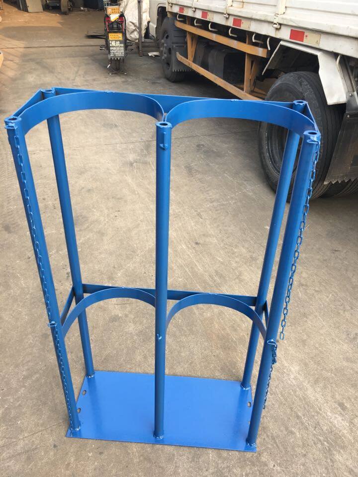 8l气瓶架单瓶双瓶固定架批发气体瓶专用防倒架子现货供应