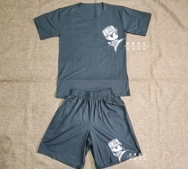 Security Summer Short Sleeve Black Fitness Training Suit Security Clothes Summer Short Sleeve T-shirt Shorts For Training T-shirt Shorts