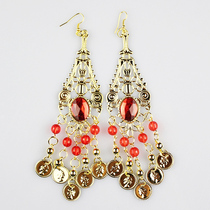 Fansha Meiyi belly dance accessories Jewelry Indian dance earrings Jewelry Belly dance earrings Gem earrings