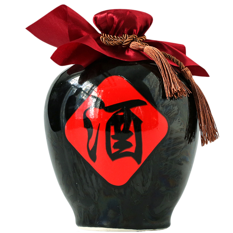 The Jar gourd wine pot 1 catty 2 jins of three jin of 5 a kilo of archaize soil ceramic wine jugs blank small bottles