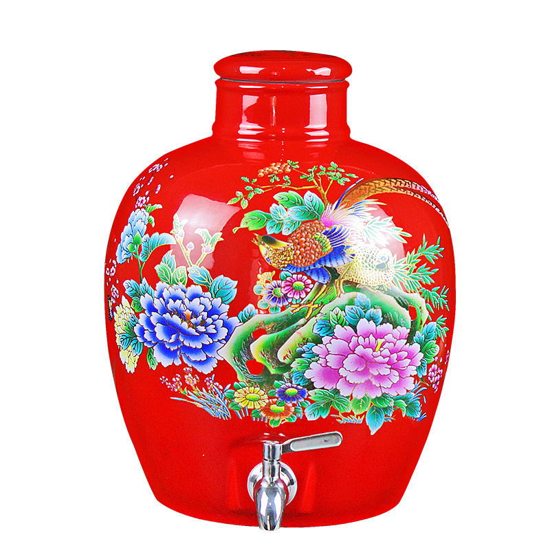 Ceramic wine bottle wine bottle wine (kg/50 kg bulk liquor bottle jingdezhen mercifully jars