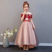 Girl Models Showtime Tuxedo 2021 New Children's Taildress Princess Skirt Birthday Play Piano Costume