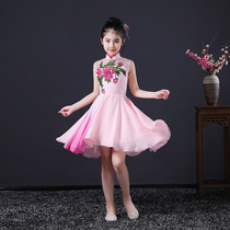 children's cheongsam girl's cheongsam modified dress chinese style princess dress big children's play ancient kite costume