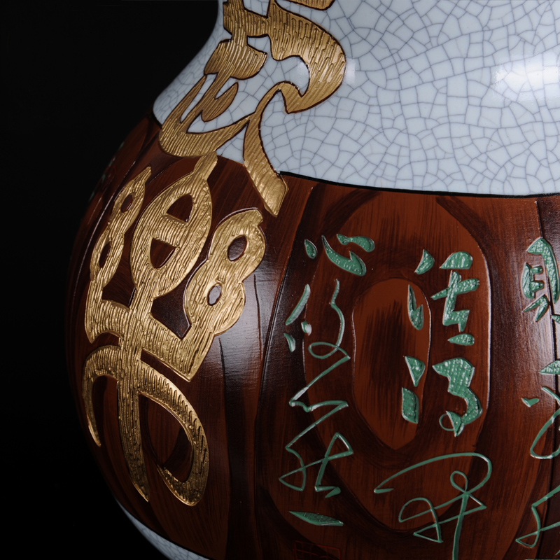Creative ceramic painting big gourd furnishing articles your up porcelain arts and crafts, the elders gifts home sitting room adornment