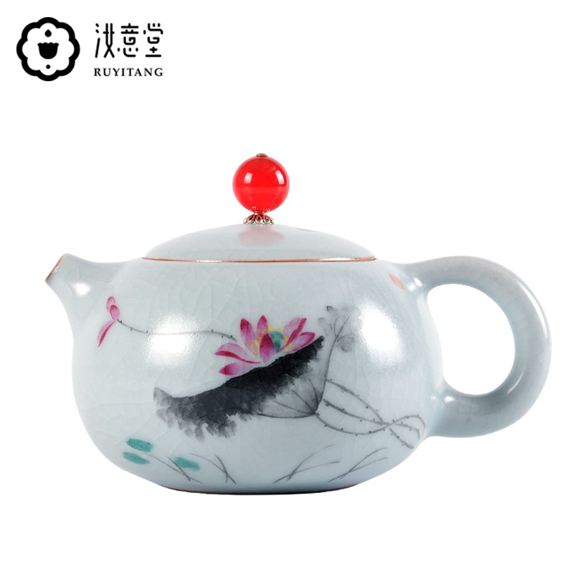 Your up hand - made xi shi pot of Your porcelain kung fu tea set to open the slice single pot can keep the teapot small checking household restoring ancient ways