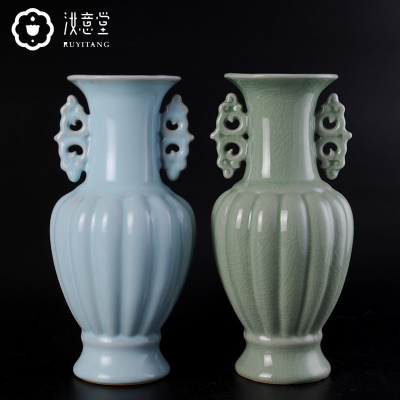 Archaize your up chinaware bottle Chinese style restoring ancient ways classical household mesa of sitting room adornment furnishing articles porcelain ceramic vase