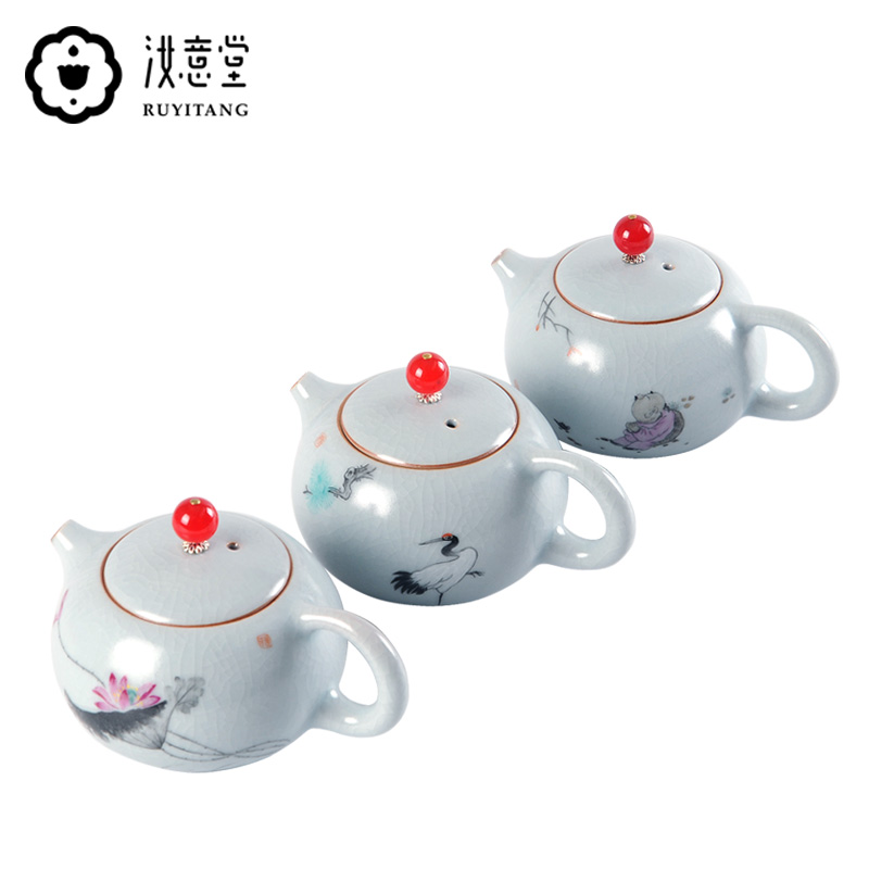 Your up hand - made xi shi pot of Your porcelain kung fu tea set to open the slice single pot can keep the teapot small checking household restoring ancient ways