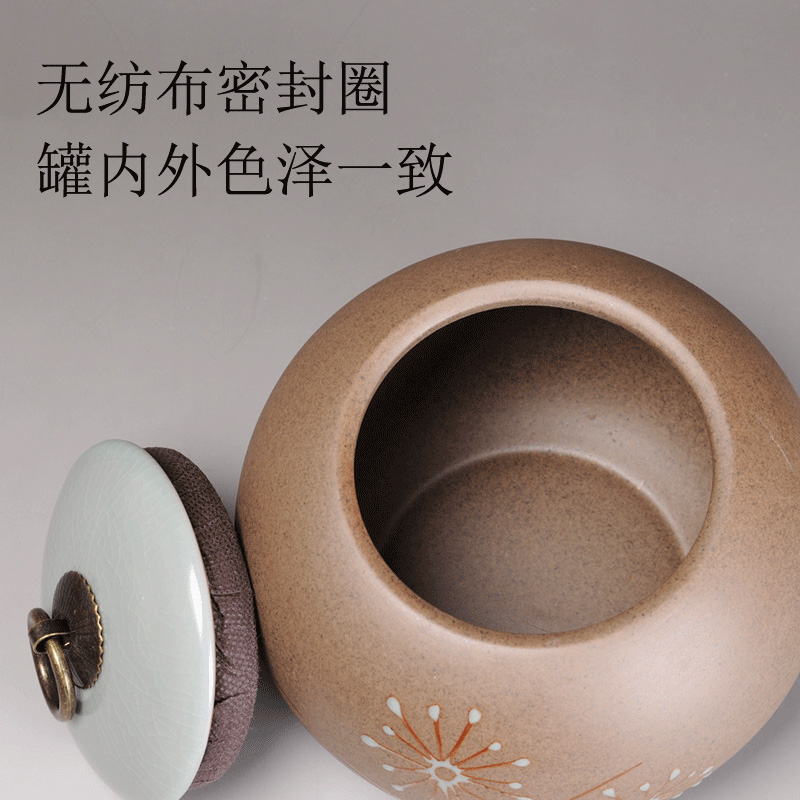 Your up coarse pottery tea pot ceramic seal large storage POTS store receives clay POTS with tea pot