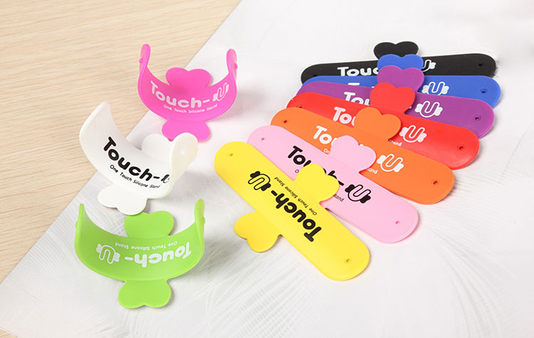 粘贴式 手机支架 通用可爱u型懒人创意可爱魔力贴包邮