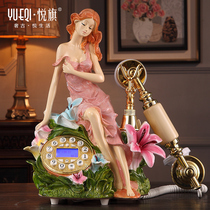 Yueqi Antique European American telephone fashion creative antique old-fashioned retro home fixed-line landline telephone
