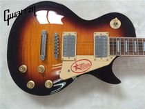 Limited area integrated sunset color LP back yellow electric guitar can be customized