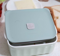 North Tripod Multifunction Pig Box Student Lunchbox Office Worker Ceramic Lunch Box Large Capacity Soup Bowl with microwave heating