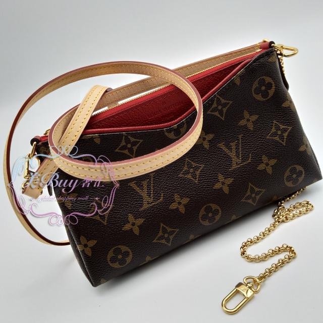 法国lv路易威登新款pallas clutch 老花拼色链条包斜挎m41639