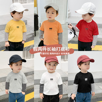 Baby clothes boys long sleeve T-shirt autumn spring autumn clothes baby base shirt coat 1 year old 3 children children X1383