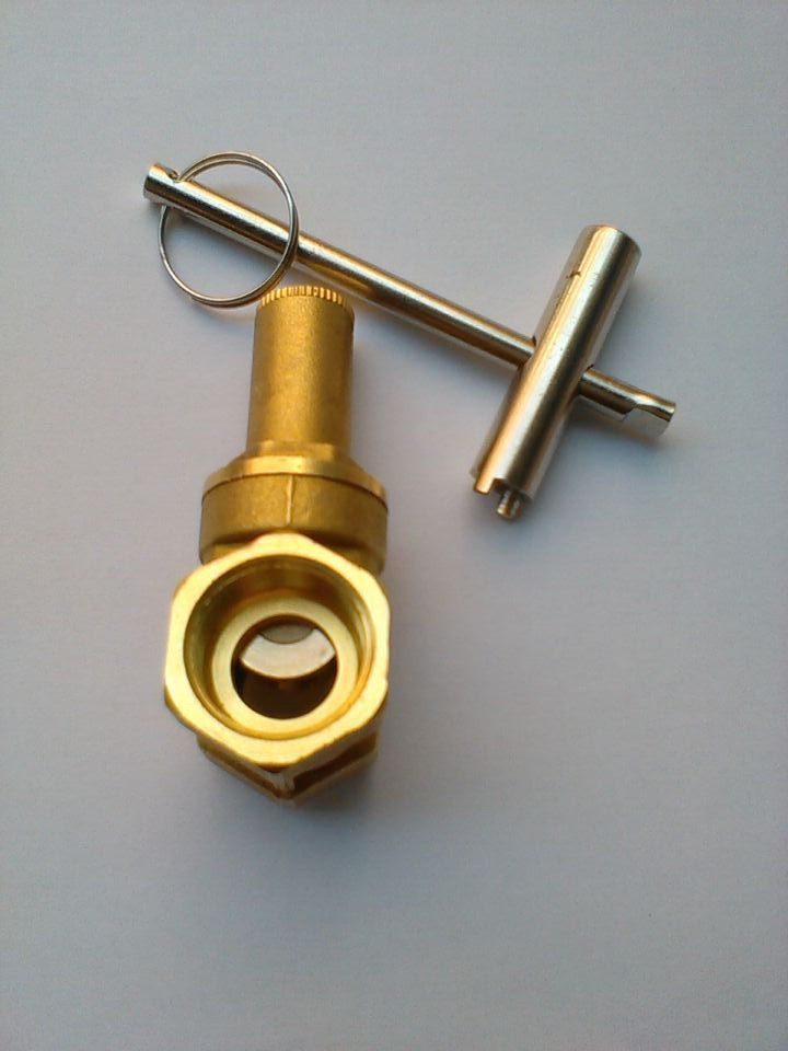 苏明带锁铜闸阀开关4分6分1寸dn15/20/25工程加厚水表前阀门钥匙