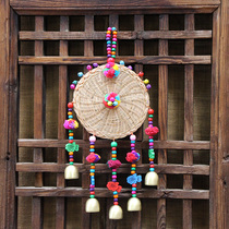 Ethnic style handmade hair ball wind chime creative home accessories Bell bar restaurant kindergarten pendant birthday gift
