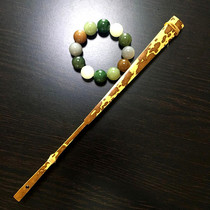 Huai sleeve Hall folding fan fan Mei Fei bamboo fan bone bottom clean 95 inch 18 square 2 0 row mouth play gift collection