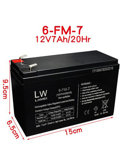 LW 납산 배터리 6V4A7A12V7A 어린이 전기 자전거 오토바이 유지 보수 무료 3FM4/7/6FM7 배터리 LW 납산 배터리 6V4A7A12V7A 어린이 전기 자전거 오토바이 유지 보수 무료 3FM4/7/6FM7 배터리
