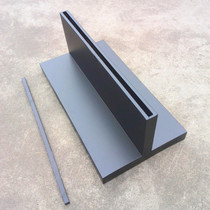 Black T-shaped base Billboard shopping mall vertical tempered glass clip poster shelf landing Guide brand water brand standing card