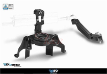 Kawasaki Z1000 modified OHLINS titanium ruler steering damper base assembly can be purchased in a complete set