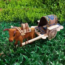 Mongolian characteristic handicraft ornaments simulation small Lele car cow pull car Grassland characteristic souvenir gifts