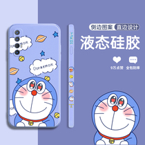 opporeno3 mobile phone case reno2 lens pro all-inclusive drop protection case Doraemon liquid silicone cartoon cute ultra-thin shell personality creative RENO new soft shell womens network