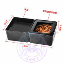 REPTILE ESCAPE-PROOF FOOD BOWL WATER BASIN TWO-IN-one PALACE GUARD LION BAO WEN SPIDER BREAD WORM ESCAPE-PROOF FOOD BOWL