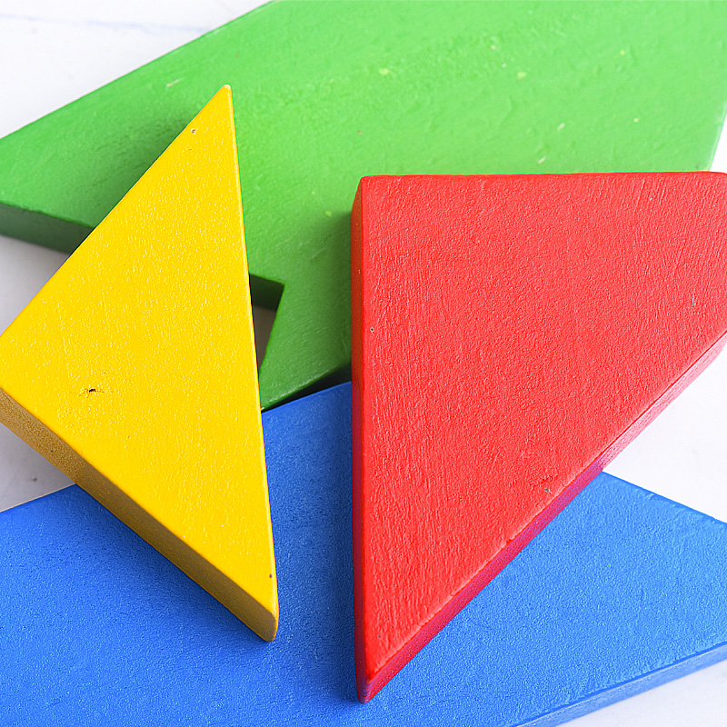 t字之谜 四巧板 益智玩具 成人学生儿童智力拼图 t字之谜游戏