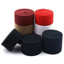 Color thick elastic band wide rubber band waistband waist rubber band with black white leather band belt garment accessories