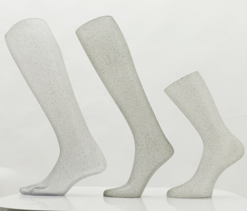 透明脚模 男女脚模袜模特透明展示道具 塑料模型袜子拍摄影照道具