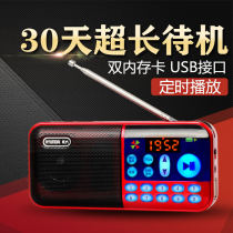 Elderly FM radio Small Mini Portable Multi-function player Plug-in card machine Walkman Rechargeable