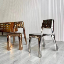 ins modern net red designer creative space guest restaurant metal balloon backrest dining chair art decor stool