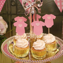 Cute baby dress cupcake plug-in baby feast decoration plug-in