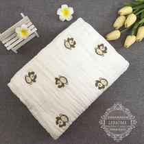 Export pure cotton gauze blanket Oversized thin bath towel Air-conditioned room thin quilt single-layer gauze baby stroller blanket
