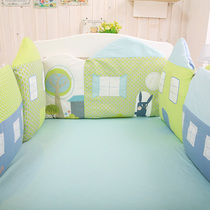 ins baby cotton bed circumference Bedding bedding Spring summer autumn and winter childrens crib circumference anti-collision bed cover bag