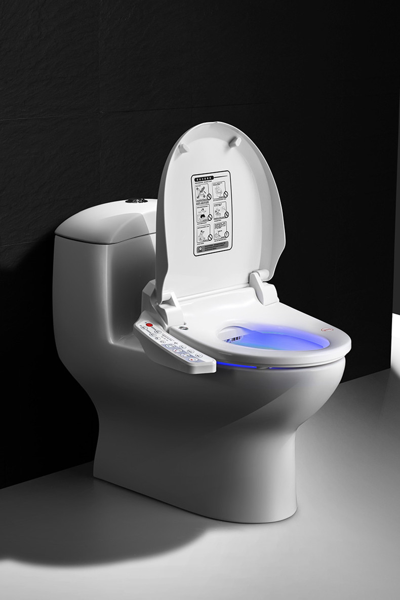 七洗智能马桶盖全自动即热式坐便盖板家用电动冲洗加热座圈小尺寸