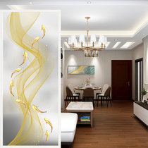 Living room modern minimalist art glass screen partition decoration occludes household entrance entrance frosted light transmission process