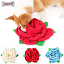 doglemi rose original dog bowl pet sniffin slow food training food bowl smelling mat pet supplies