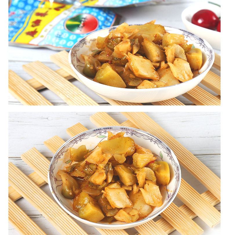 成林麻油榨菜块40克 50袋香辣下饭菜学生榨菜麻油菜芯