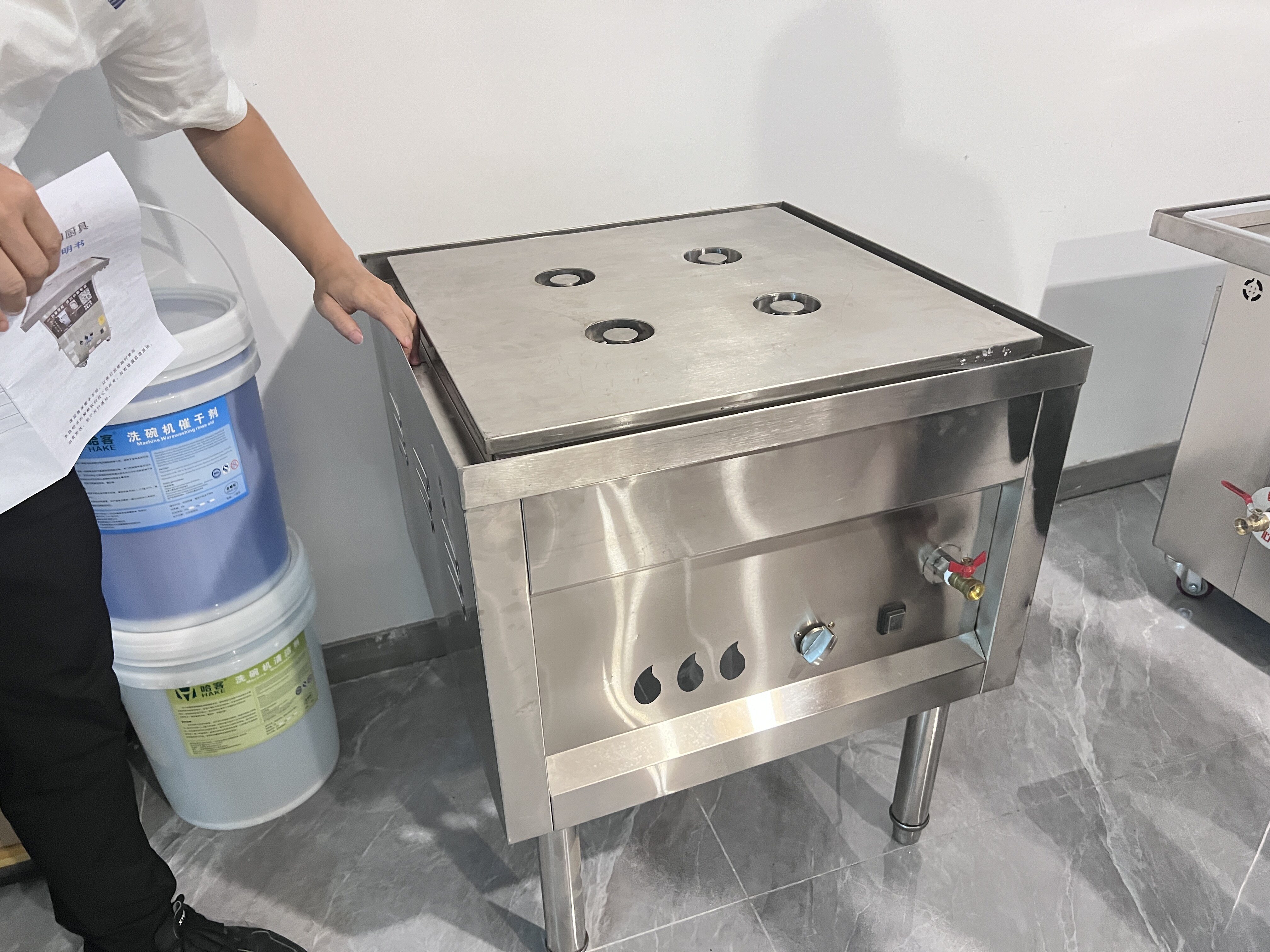 哈客蒸炉商用燃气节能蒸包子馒头肠粉油水分离免清洗嵊州小吃蒸炉