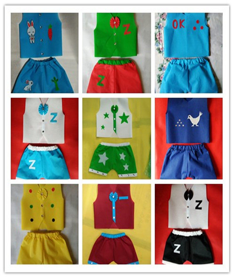 儿童环保服手工时装秀幼儿园男款表演出服手工制作塑料袋亲子装